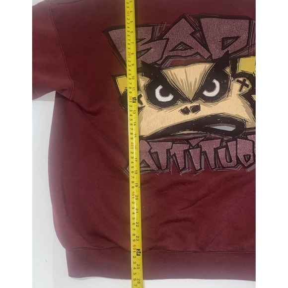 Vintage Bad Boy Club Bad Attitude Crewneck Sweatshirt Santee Heavyweight Sz L - Picture 9 of 9